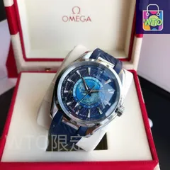 ご購入大歓迎です 新品 未使用 オメガ シーマスター アクアテラ GMT ワールドタイマー マスタークロノメーター ブルー 自動巻き｜本日限定特価｜新品未使用-WTO輸入1