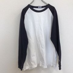 チャンピオン ラグラン アメカジ 長袖Tシャツ ロンT Lサイズ