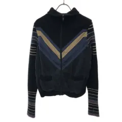 マークジェイコブス ウールブレンド ボーダー ニットジャケット L ブラック系 MARC JACOBS レディースのサムネイル