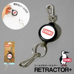リール キーホルダー リールキー リール付きストラップ チャムス グッズ CHUMS ストラップ おしゃれ かっこいい かわいい シンプル メタル シルバー キーチェーン 鍵 パスケース ブランド メンズ レディース 学生 通学 通勤 ロゴ カバン ペンギンのサムネイル