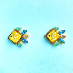 tropical fish 熱帯　魚　ピアス 浴衣に合う