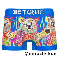 BETONES ビトーンズ MIRACLE-KUN BLUE メンズ フリーサイズ ボクサーパンツ