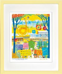 美品 Clyv クリーブ ゴールデンハート 絵画 版画 額装 499/s800 - メルカリ