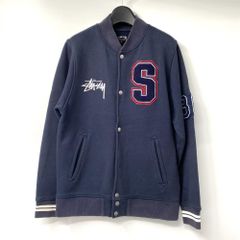 Stussy スタジャン ブラック Sロゴ - メルカリ