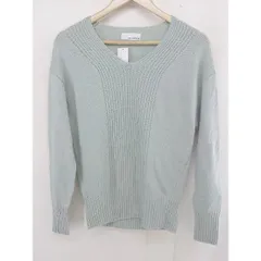 ◇ green label relaxing グリーンレーベル UNITED ARROWS Vネック 長袖 ニット セーター グリーン レディース  【中古】 【1205270007578】