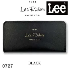 ブラック Lee Riders リーライダース ラウンドファスナー 長財布 0727
