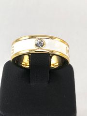 【美品】マークジェイコブ リング ボタン エナメル 17号