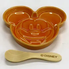 【中古】皿・茶碗 ミッキーマウス 「ミッキーアイスバー」スーベニアプレート＆スプーン 「ディズニー」 東京ディズニーリゾート限定