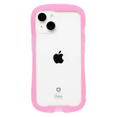 iFace Reflection Neo iPhone 14 専用 ケース クリア 強化ガラス (クリアピンク)【アイフェイス アイフォン14 用 iphone14 用 カバー 韓国 耐衝撃 透明 ストラップホール ネオンカラー 蛍光】