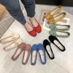 美脚靴 ブーシュタイプのフラットパンプス オールシーズン バレエシューズ パンプス シューズ レディース フラット ローヒール サンダル靴 歩きやすい シューズ 滑り止め 痛くない 歩きやすい wangjun03