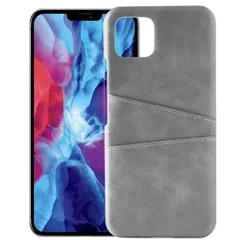 iPhone12 Pro Max ケース アイフォン12プロマックス  カード収納 レザー スマート ケース 【Color】 グレー