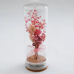 ☆ ピンク ☆ ドライフラワー コルクボトル ドライフラワー ガラス ボトルフラワー コルクボトル 55 フラワーアレンジメント ガラスボトル プリザーブドフラワー フラワーギフト オブジェ 置物 置き物 お花 花 おしゃれ ギフト お祝い 誕生日 敬老の日