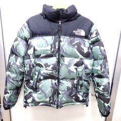 Ft1235291 ザ・ノースフェイス ダウンジャケット ノベルティーヌプシジャケット ND91842 グリーン/カモフラ #M メンズ THE NORTH FACE 中古
