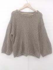 ◇ titivate ティティベイト 長袖 ニット セーター サイズF ベージュ系 レディース E  【1305250006031】