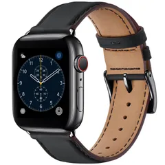 コンパチブル アップルウォッチ バンド 革 46mm 42mm 44mm 45mm 49mm 40mm 41mm 38mm コンパチブル Apple Watch バンド 本革 レザー ビジネス 男女兼用 コンパチブル iWatch Ultra/Ultra2/S
