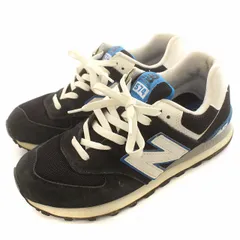 ニューバランス NEW BALANCE ML574KWB スニーカー スエード US8 26cm 黒 ブラック /☆G