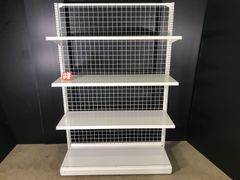 【 什器デポ 】什器セット 単体 片面 バックネット タテヤマ ゴンドラ什器 システム什器 コンビニ什器 ディスプレイ オカムラ