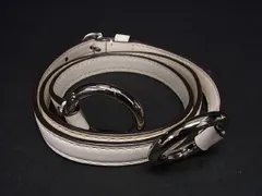 ■美品■ MICHAEL KORS マイケルコース レザー バッグ用 ショルダーストラップ 斜め掛け 肩掛け レディース ホワイト系 DA5183