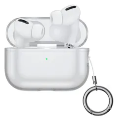【特価セール】全面保護 落下防止 クリア 充電ケースカバー 用 耐衝撃 用 第二世代 装着充電可能 プロ エアーポッズ 連体式 ストラップ付き ケース 2 Pro 透明 AirPods 【2022モデル】LIRUWECH