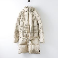 茶タグ モンクレール MONCLER フーデッド ロング ダウンコート 1/ベージュ 羽織り アウター フード アウター【2400014045765】