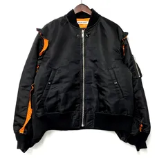 GU×UNDERCOVER ブラック MA-1ジャケット XL 中古美品 美品】GU×UNDERCOVER ジーユー アンダーカバー MA-1 XL 黒