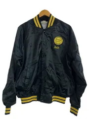 HARTWELL アメリカンフットボール ジャケット M ブラック/イエロー Vintage Hartwell Satin Varsity Jacket - Retro Pirates Black Button