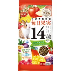 （まとめ買い）マルカン うさぎの毎日果実14種 メンテナンス 850g ウサギ用フード 【×5セット】