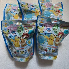 びっくらたまご　ポケモンフィギュアコレクション　5個セット　ポケットモンスター　入浴剤