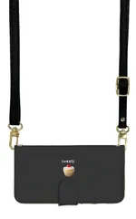 iPhone14Pro ケース 手帳型 アイフォン14 プロ スマホケース スマホショルダー レザー ストラップ ケーキ スイーツ パンケーキ 食べ物 かわいい おしゃれ 調節可能 130cm  カラー08