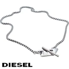 【新品】ディーゼル ネックレス ペンダント メンズ アクセサリー Dマーク ステンレス プレゼント DIESEL DX1477040 カジュアル ファッション 新品 無料ラッピング可