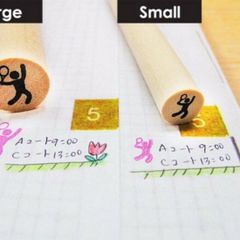テニスのアイコンはんこ（小）　部活・スポーツ【スケジュールスタンプ】