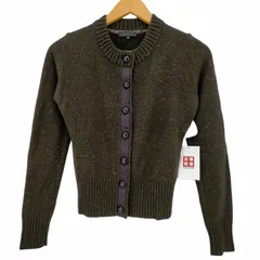 バーバリーブラックレーベル BURBERRY BLACK LABEL ネップ クルーネックカーディガン レディース JPN：38 のサムネイル