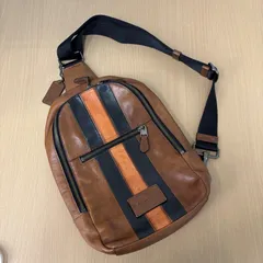 __COACH コーチ ボディバッグ  ショルダーバッグ 54206 レザー ブラウン系 斜め掛け