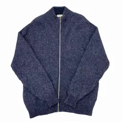 エルエルビーン L.L.BEAN 美品 80s アルパカ ウール ドライバーズニット カーディガン フルジップ 長袖 USA製 XL 紺 ネイビー /VU△ 0304