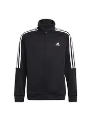 [アディダス] ジャージ上下セット キッズ セレーノ トラックスーツ ISB35 Top:ブラック/ホワイト Bottom:ブラック/ホワイト(GS8907) 160 [Top:ブラック/ホワイト Bottom:ブラック/ホワイト(GS8907)] [160]