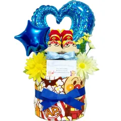KanonBabys おむつケーキ 男の子 アンパンマン 出産祝い 2段 Sサイ