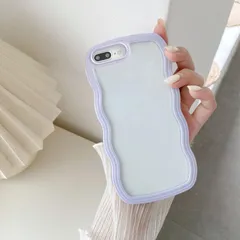 【特価商品】7 Plus/iPhone 8 Plus iPhone 対応 ケース 可愛い おしゃれケース ウェーブ デザイン ケース ケース カラフルケース クリア TPUカバー 波状エッジ ソフトシェル 対応 ケース ワイヤレス充電対応 軽量 薄型 ファッシ