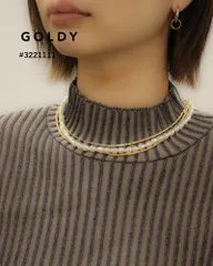 【SALE】GOLDY/ゴールディ/パール × チェーン マルチ レイヤード ネックレス/アクセサリー/3221111