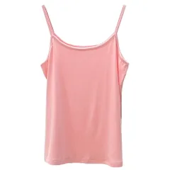 タンクトップ キャミソール レディース インナー 肌着 大きいサイズ ストレッチ さらさら ツルツル とろみ すっきり フィット Uネック 下着 黒 白 茶 緑 rr-004