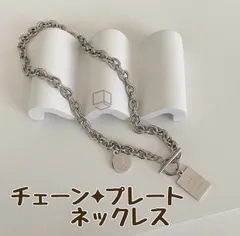 チェーン コイン プレート マンテルネックレス✦ストリート✦韓国✦ユニセックス