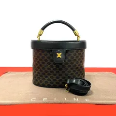 【未使用級】セリーヌ 黒マカダム ブラゾン トリオンフ柄 ハンドバッグ ブラック CELINE ほぼ未使用 セリーヌ ヴィンテージ マカダム ブラゾン