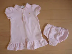 ラルフローレン キッズ 子供服 ワンピース ワンピ カバーパンツ ズボン セット 80cm ★3 ベビー ベビー服 【中古】 ユーズド 女の子 女児 ガールズ ブランド USED アウトレット リサイクル 古着 子ども服