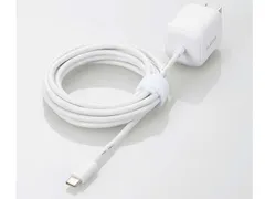 【新品・5営業日で発送】ELECOM エレコム AC充電器／USB-Cケーブル一体／2.5m／ホワイト(MPA-ACCP8030WH)