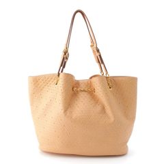 トッズ レザー マイクロスタッズ トートバッグ ベージュ【中古】のサムネイル