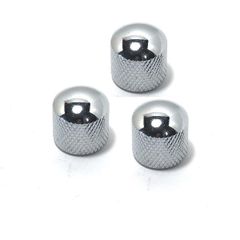 3個セット 金属製メタルドームノブ ツマミ ギター/ベースなどに 6φ ギザギザ差し込み式 通常のミリ規格