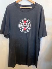 90sインディペンデント アイアンクロス Tシャツ NHSタグ 鬼フェード