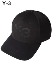Y-3 (ワイスリー) ロゴ刺繍 キャップ Y3JN8678 メンズ (ブラック)
