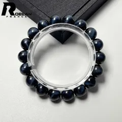 【限定1個】 逸品 EU製 ★ROBEAN・ブルータイガーアイ★猫目 パワーストーン ブレスレット 天然石 きれいめ 成功 幸運 ギフト プレゼント1  約11.5-11.8mm M0312536
