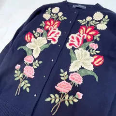 と*☆様 極美品 希少✨ ケイタマルヤマ ゴブラン織り 立体刺繍 花柄 総柄 コ 美品【“3D”花柄刺繍×カシミヤ•アンゴラ混ニット】ケイタマルヤマ
