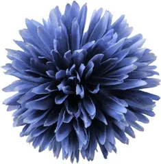 【Ｌサイズ】  髪飾り ピンポンマム Uピン フラワー 花 成人式 七五三 浴衣 結婚式 パーティー kk-302 （Ｊ青）